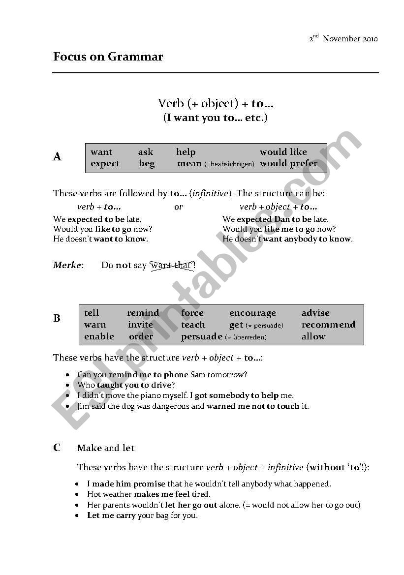 reported speech worksheet
