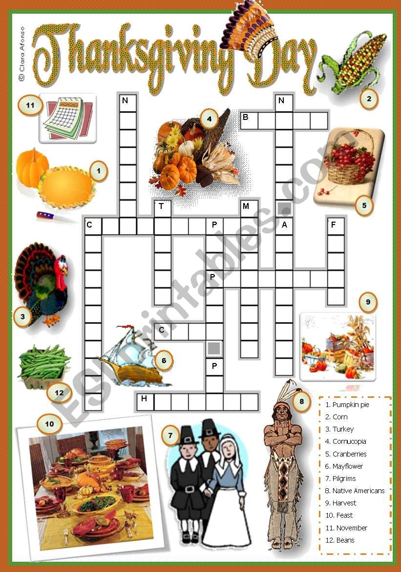 Thanksgiving worksheet