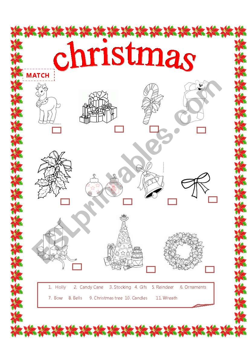 christmas worksheet