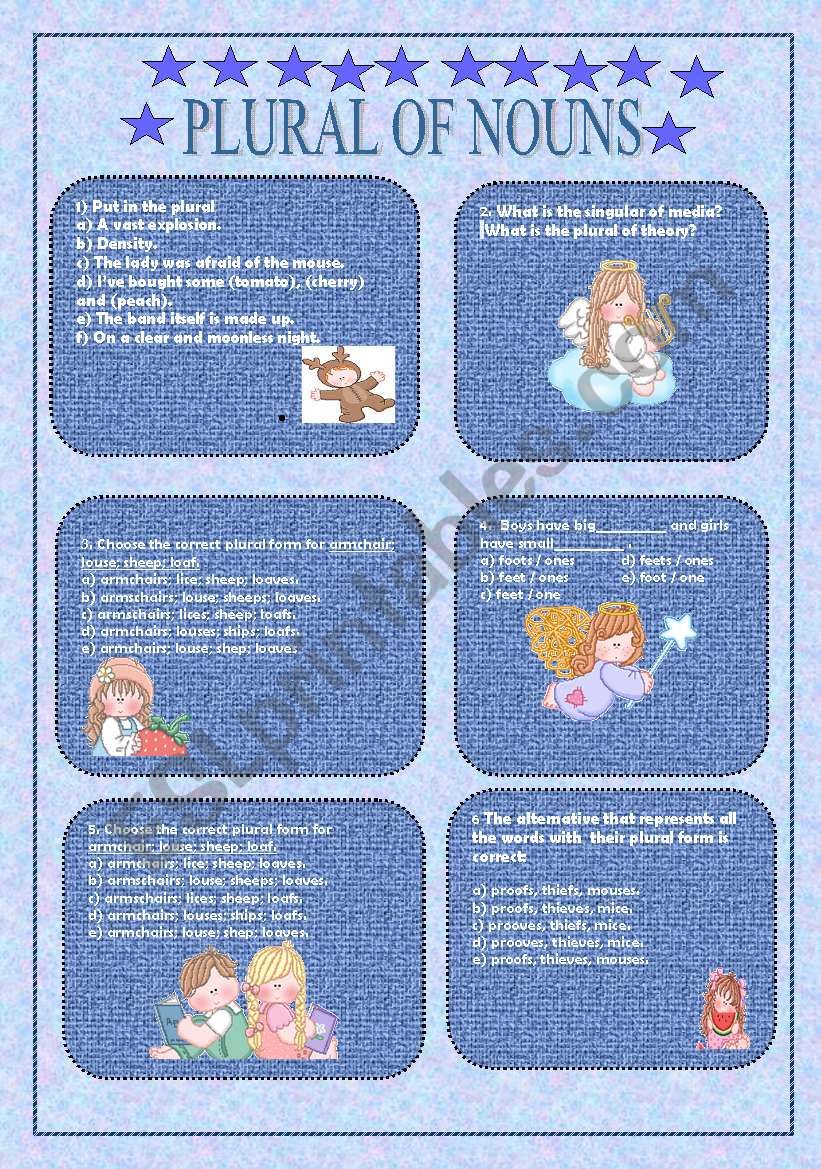 Plural - multiple choice with answer