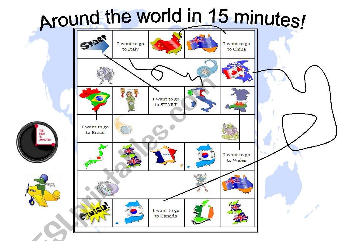 Around the world in 15 minutes!