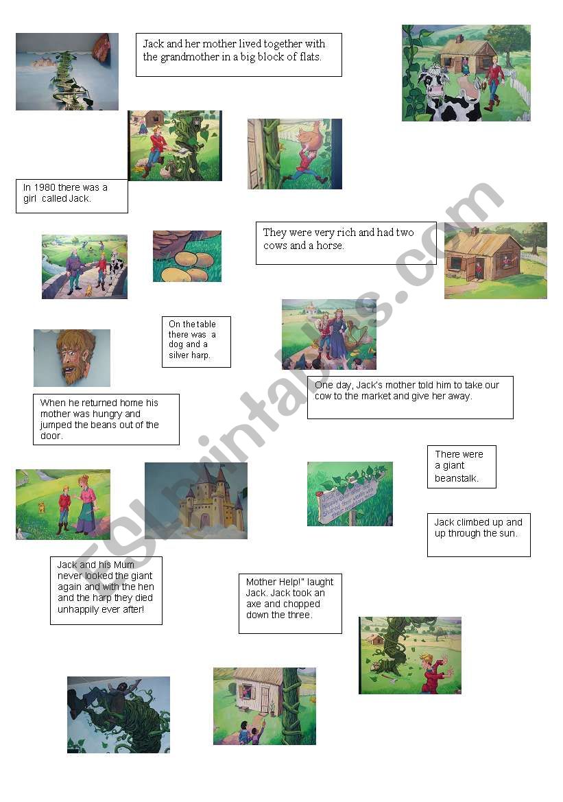 Jack and the beanstalk worksheet