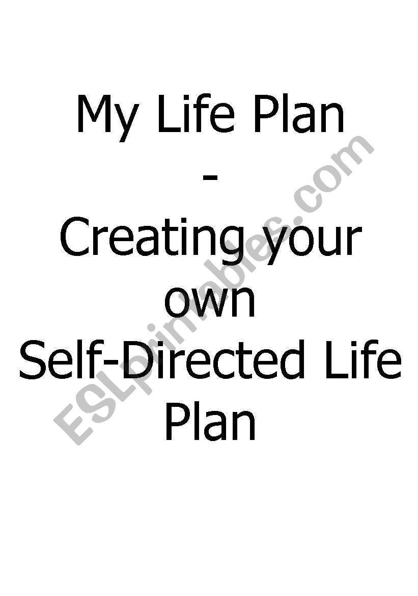 My Life Plan worksheet