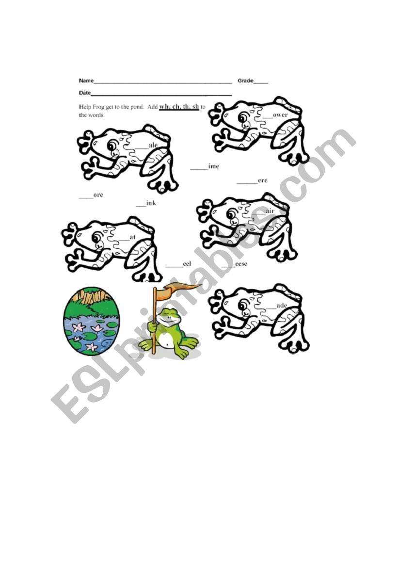 Phonics worksheet