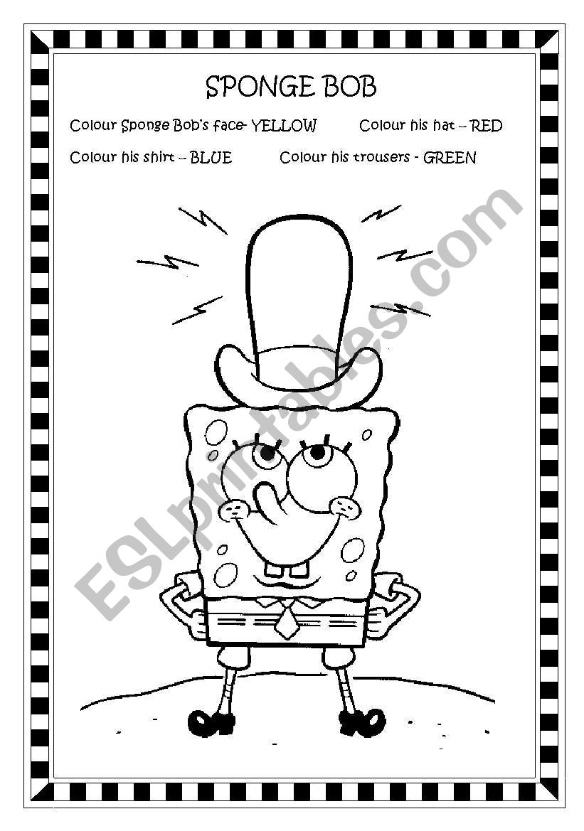 SPONGE BOB worksheet