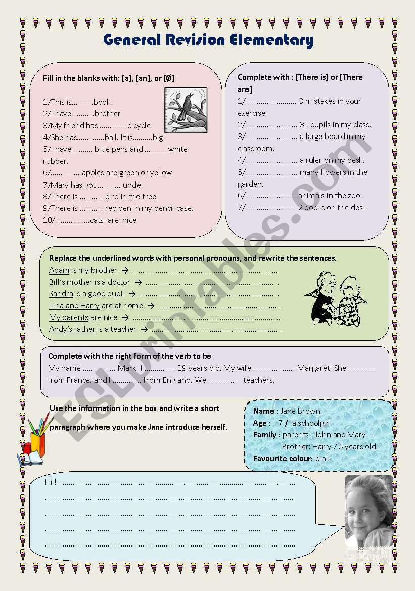 General Revision (Test ) Elementary