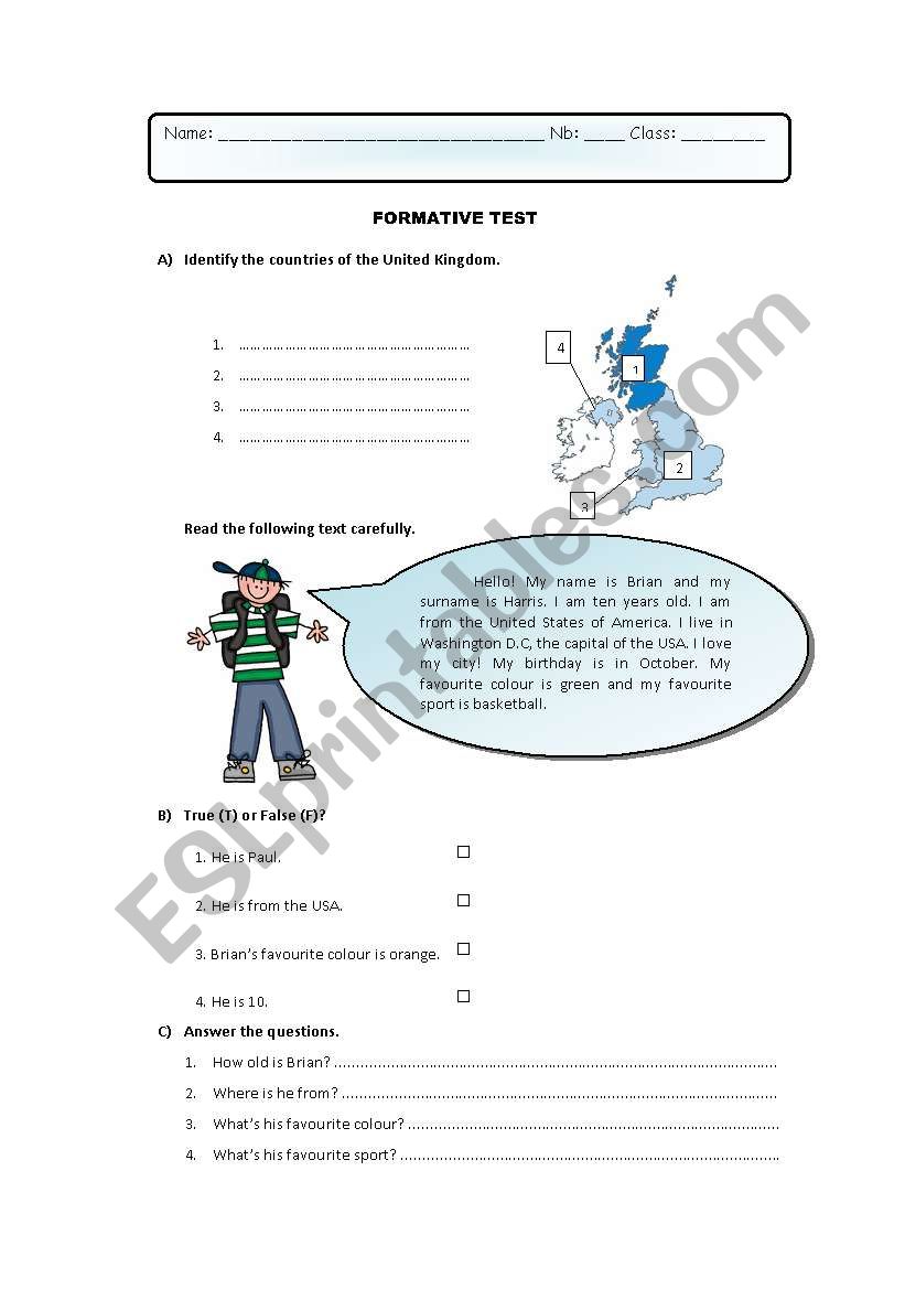 Formative test / summative test