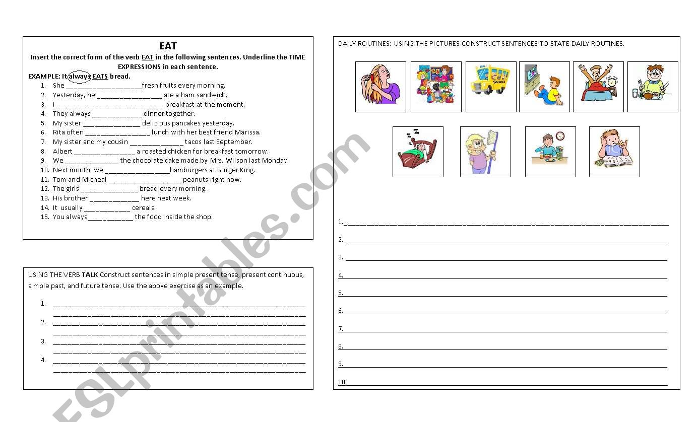 present simple worksheet