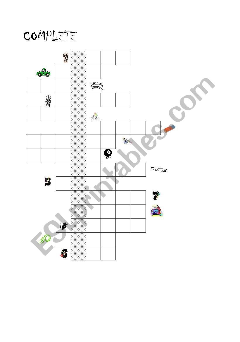 CHRISTMAS CROSSWORD worksheet