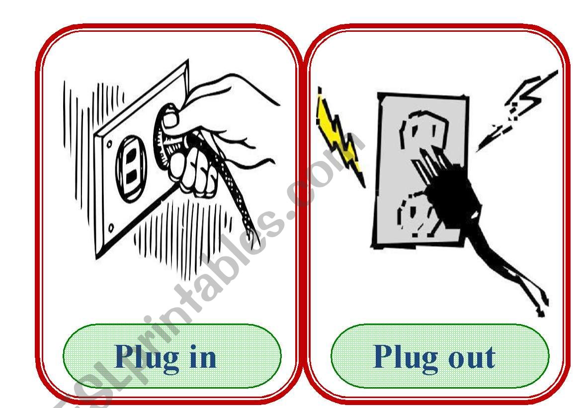 appliance verbs worksheet