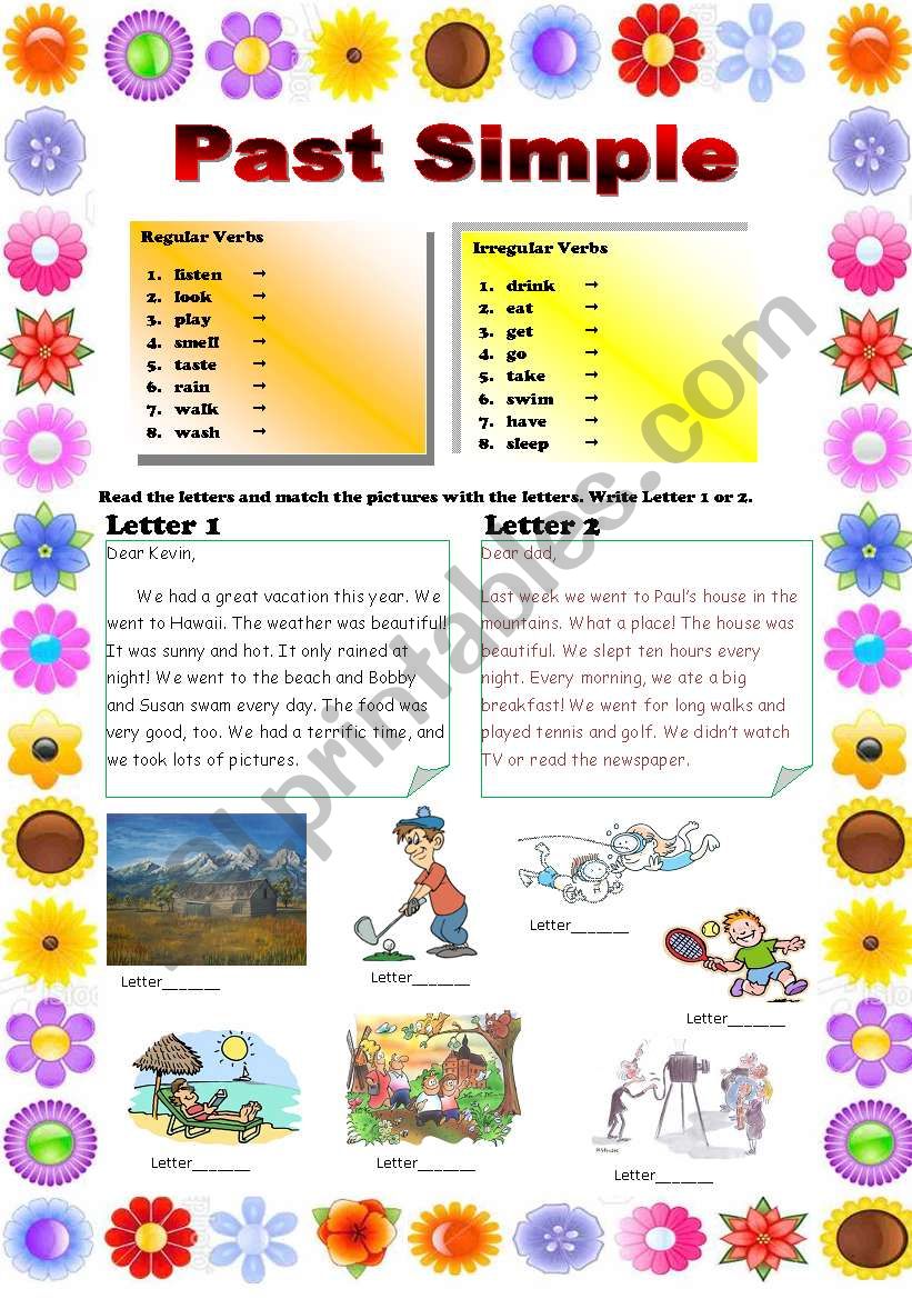 Past Simple worksheet