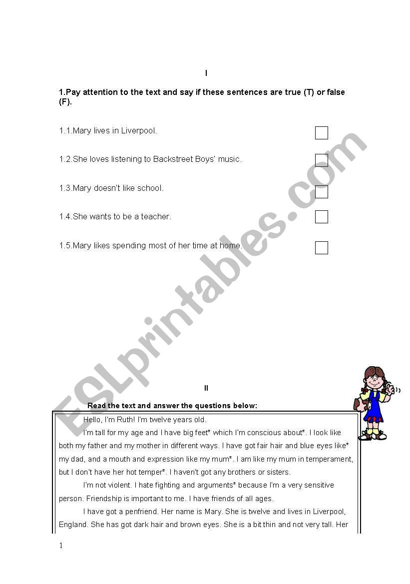 Diagnostic Test worksheet