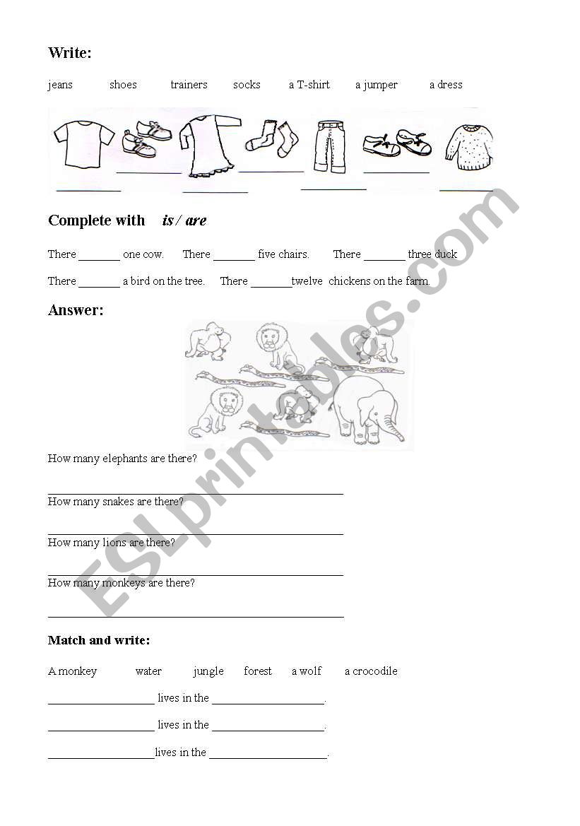 mixed exrcises worksheet