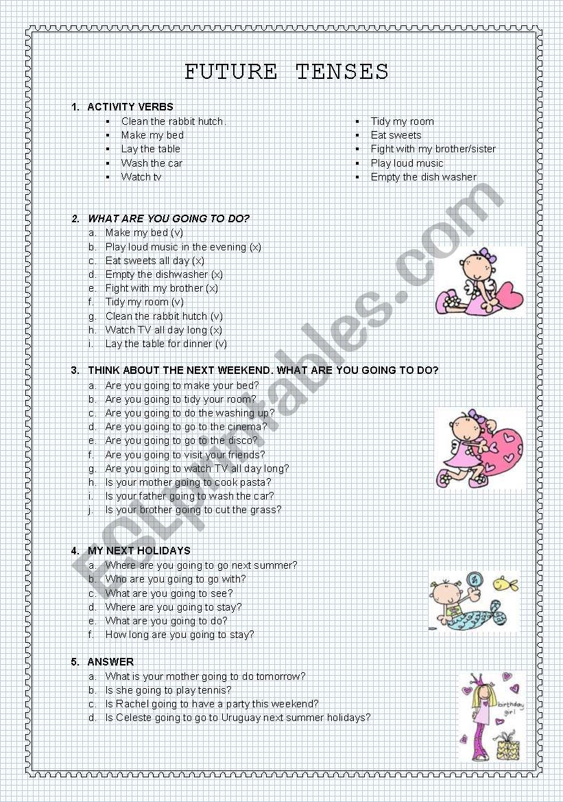 FUTURE TENSES worksheet