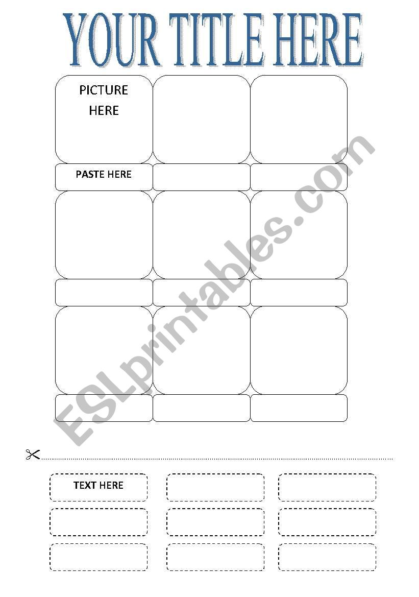 TEMPLATE :READ,CUT AND PASTE worksheet