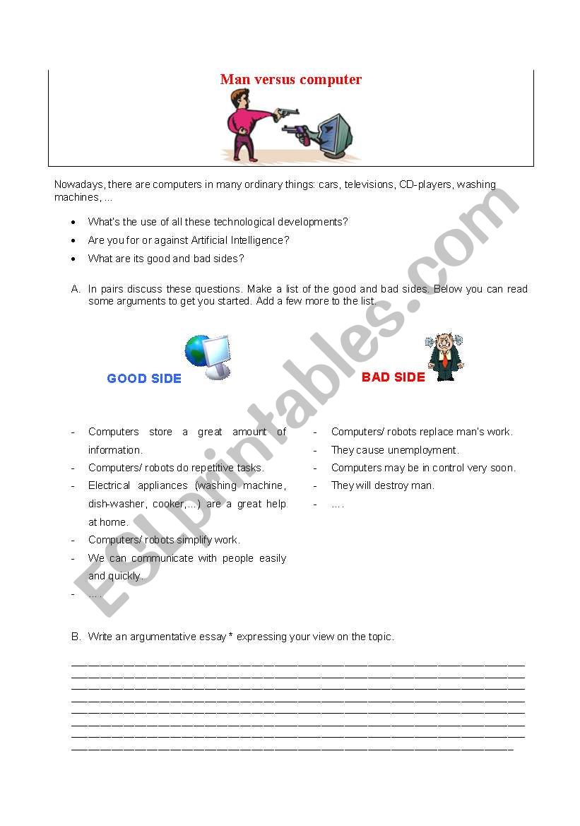 Technological world worksheet