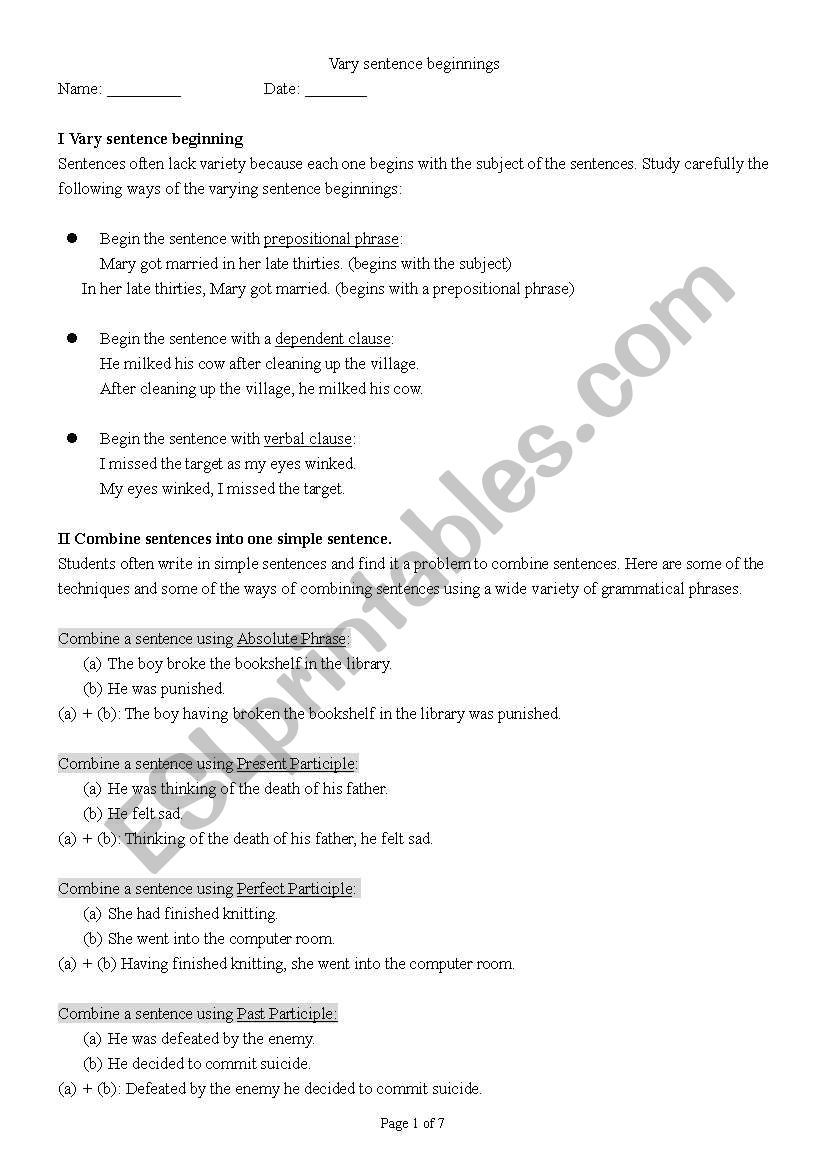 english-worksheets-varying-sentence-pattern