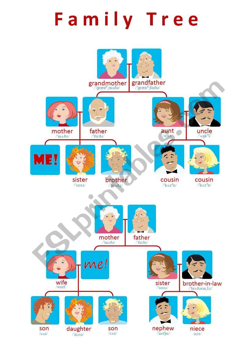 Family Tree (2 pages) worksheet