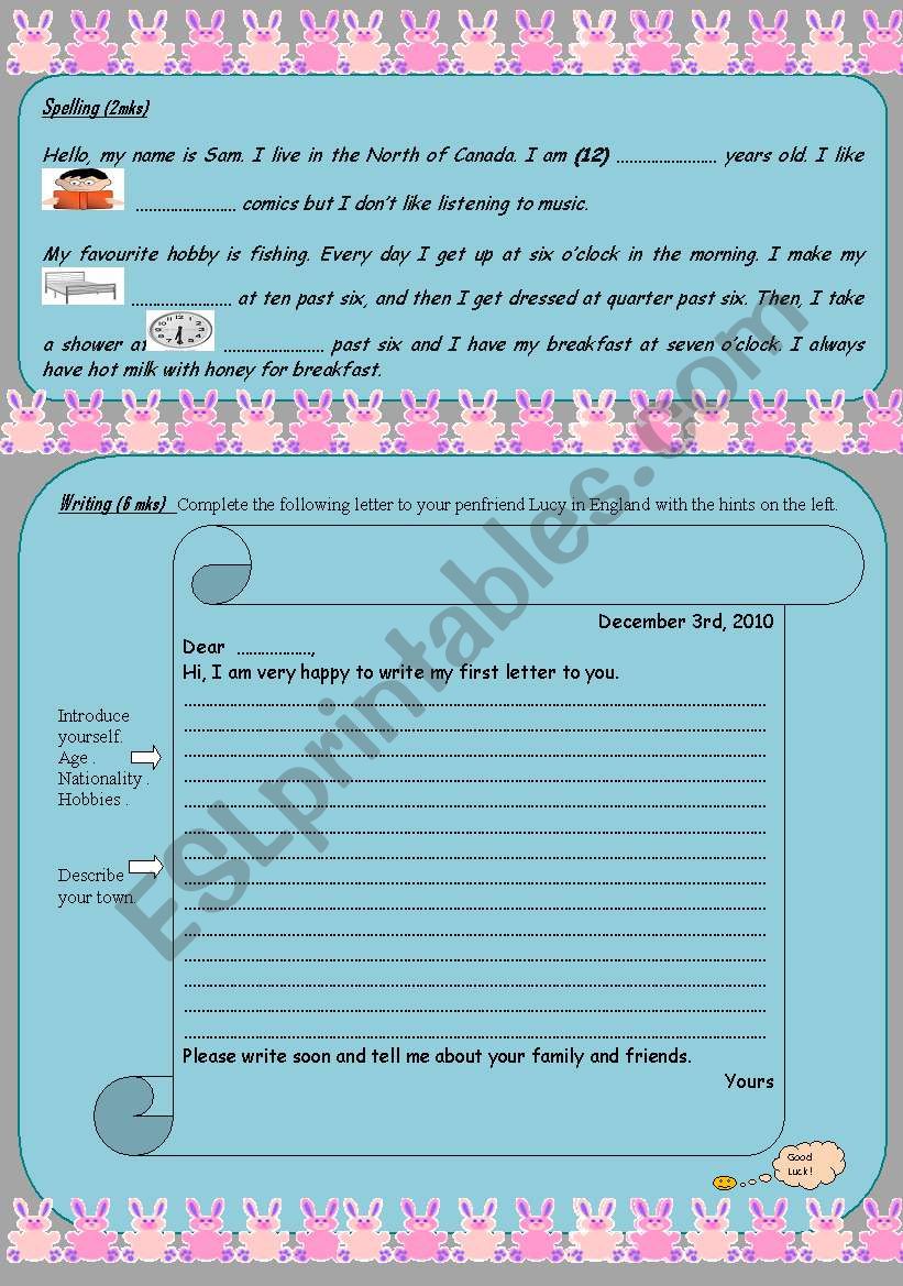 end of term test 1 part 2 worksheet