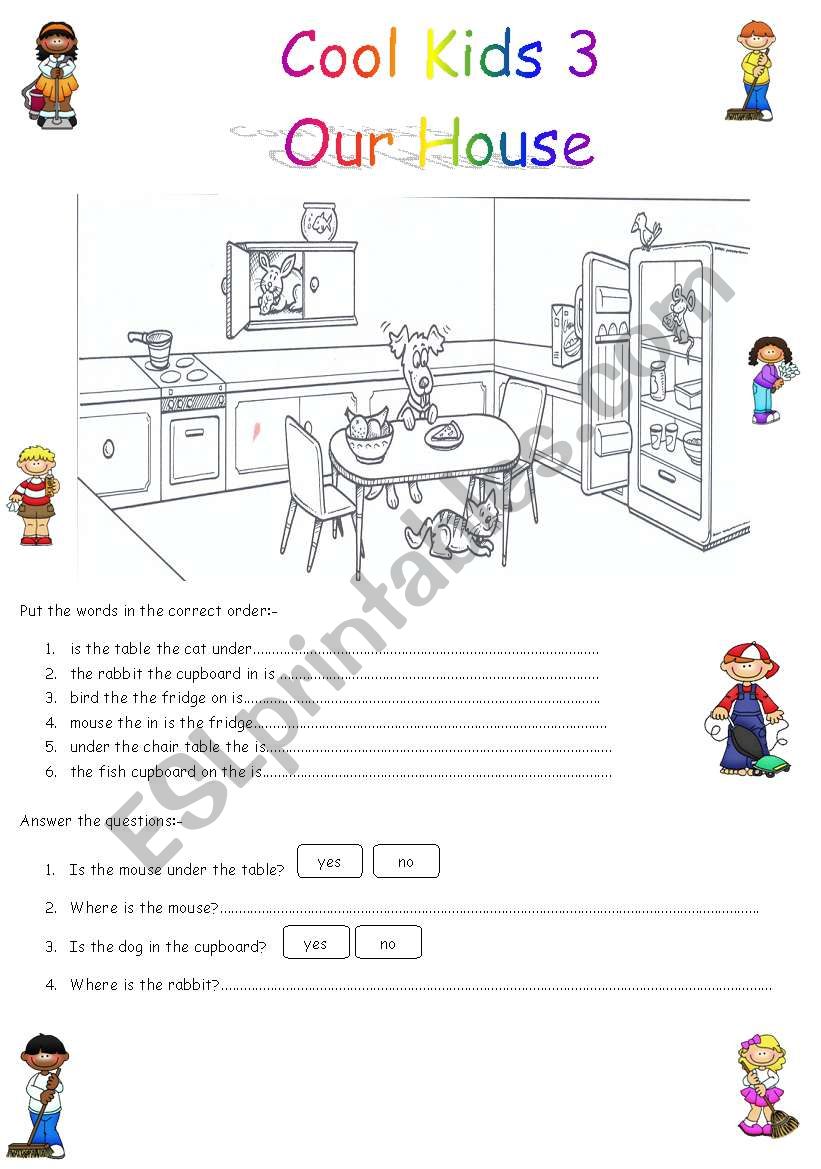 Prepositions, in, on etc. Cool Kids 3