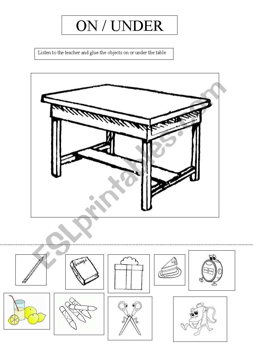 Practice the prepositions worksheet