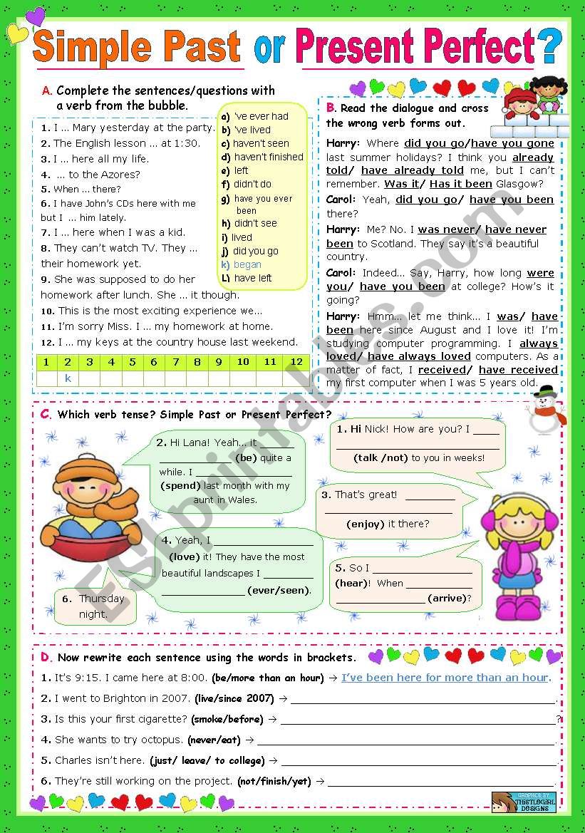 Simple Past  or  Present Perfect?