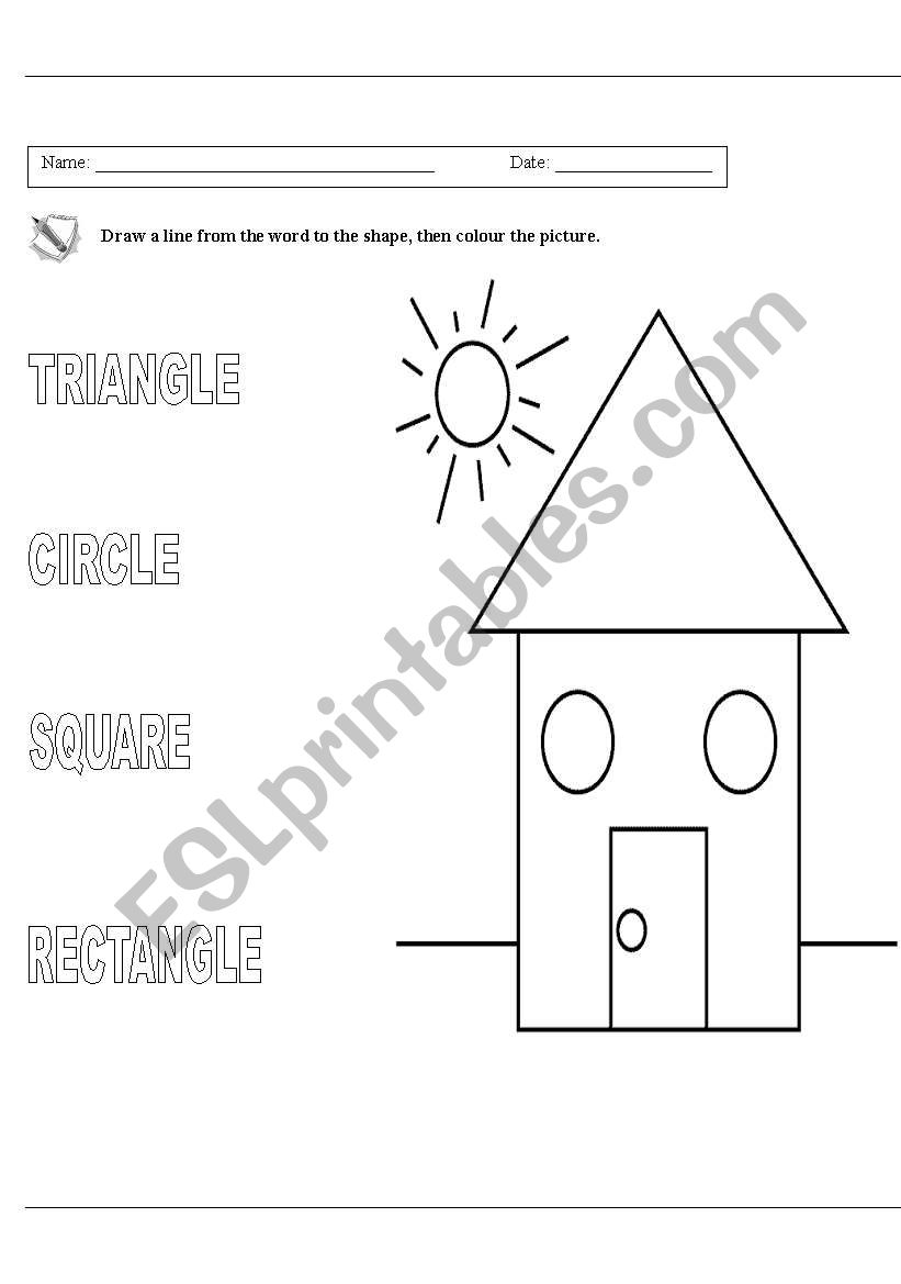 Shapes worksheet