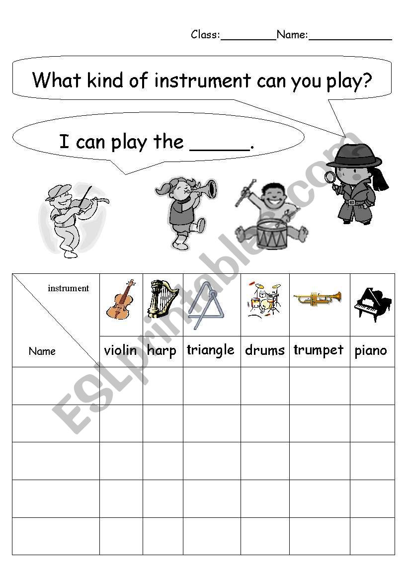 What kind of instrument can you play