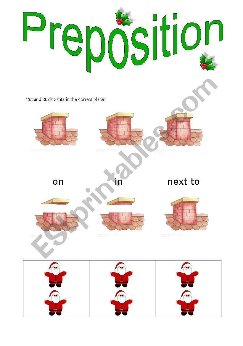 Preposition  worksheet