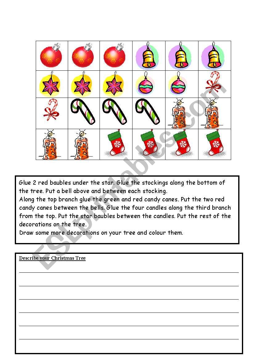 Christmas: Read and do worksheet