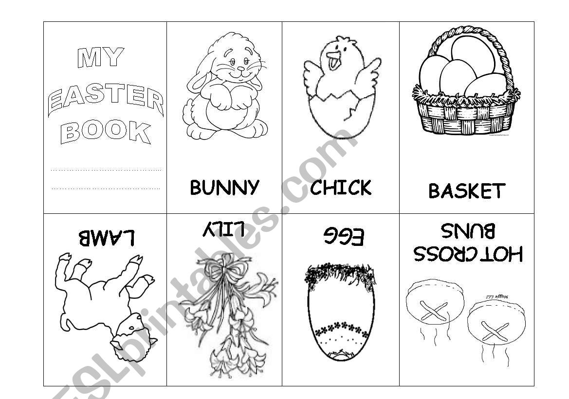 My easter book worksheet