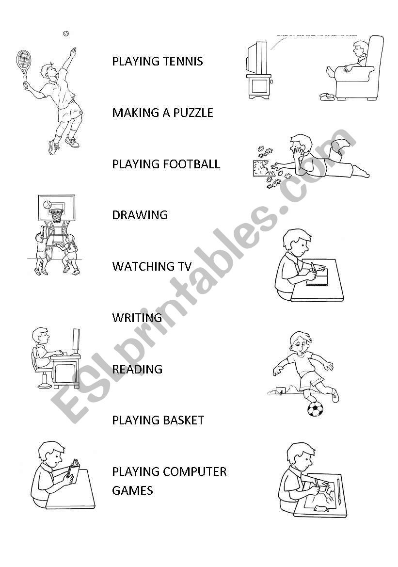 actions worksheet
