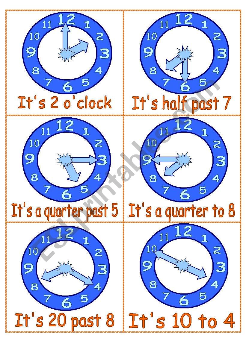 clock worksheet