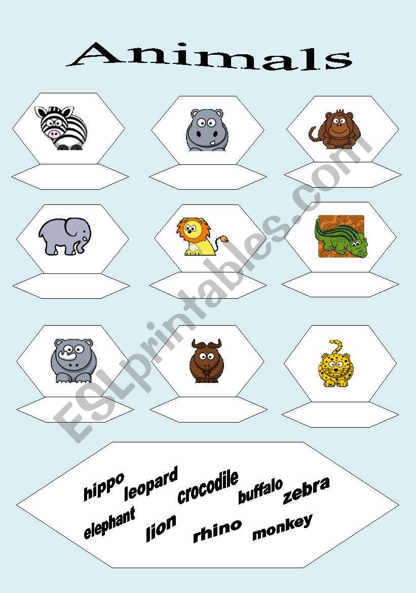 Animals worksheet