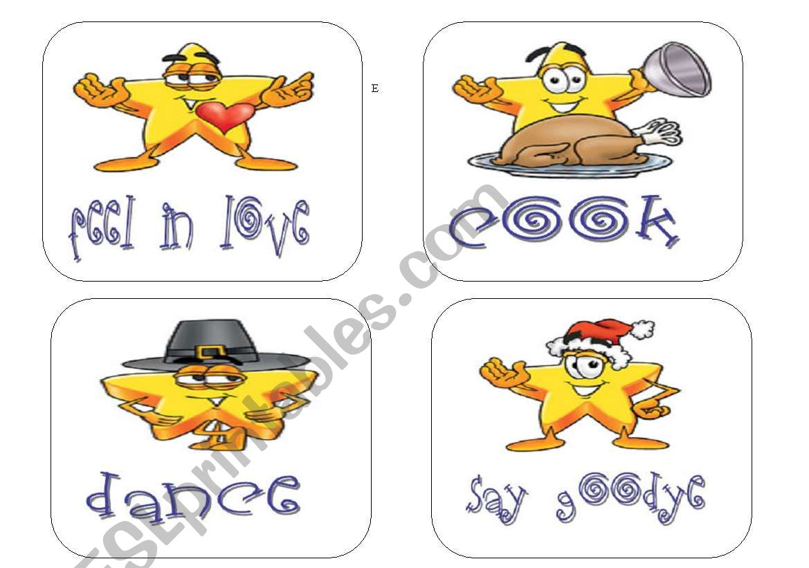 Flashcards -verbs II worksheet