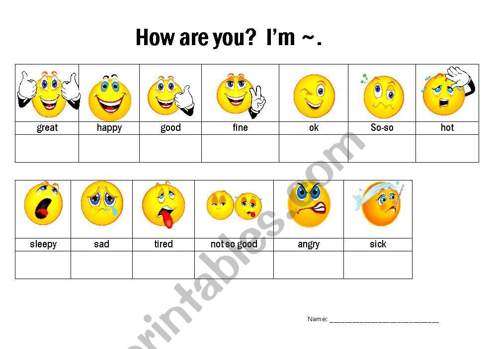 conditions worksheet