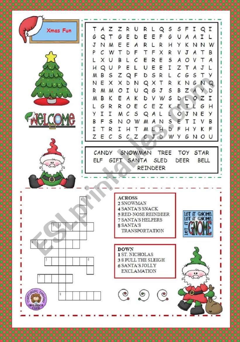 Christmas Fun worksheet