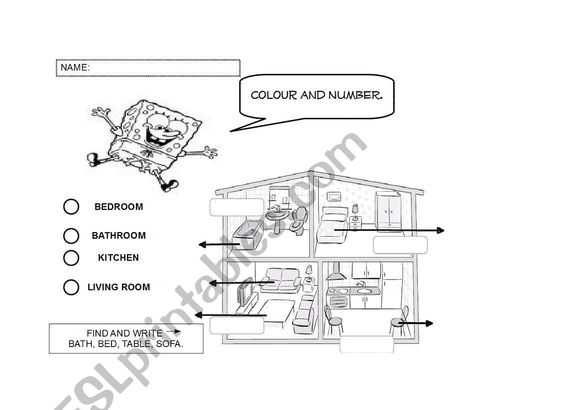 bobs house worksheet