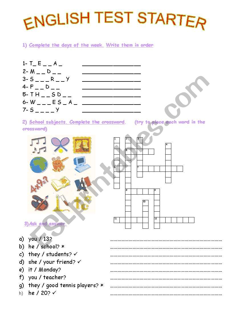 english-starter-test-esl-worksheet-by-meuge