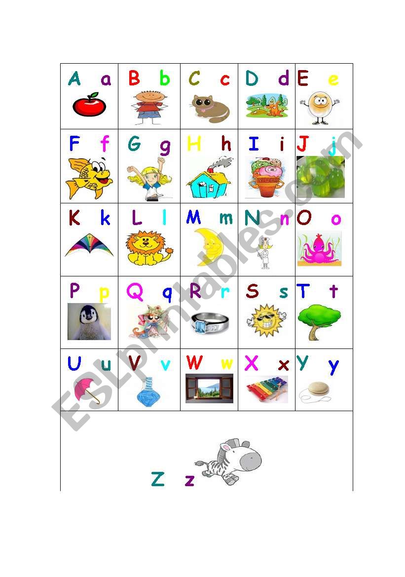Alphabet ABC worksheet