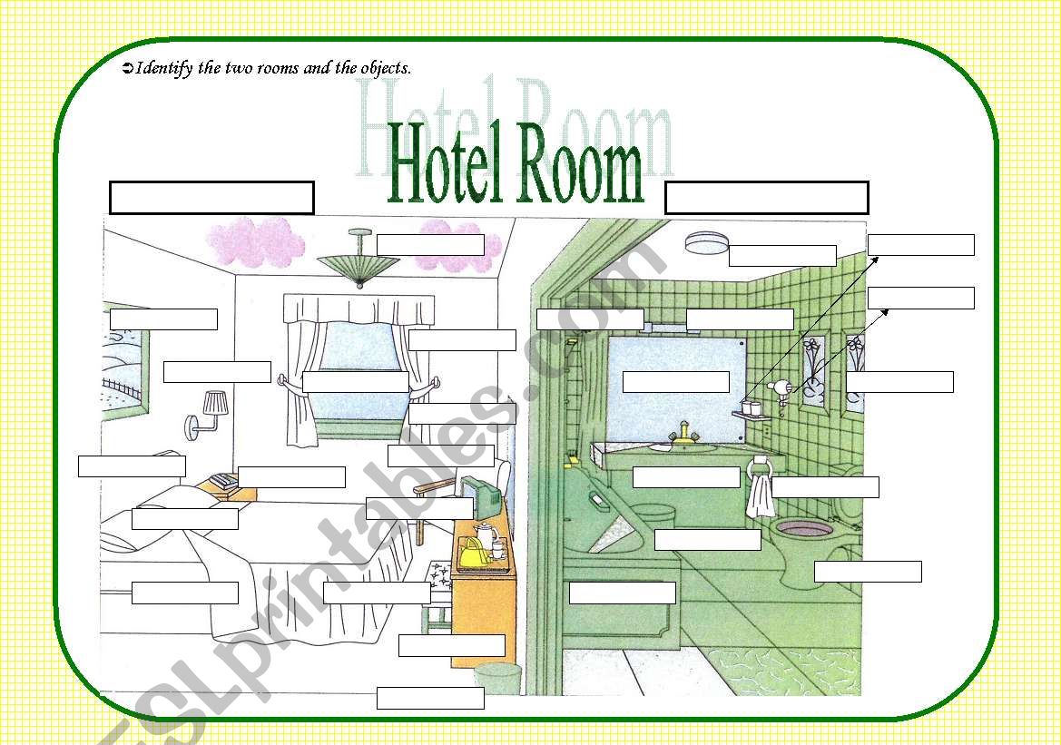 Hotel room worksheet
