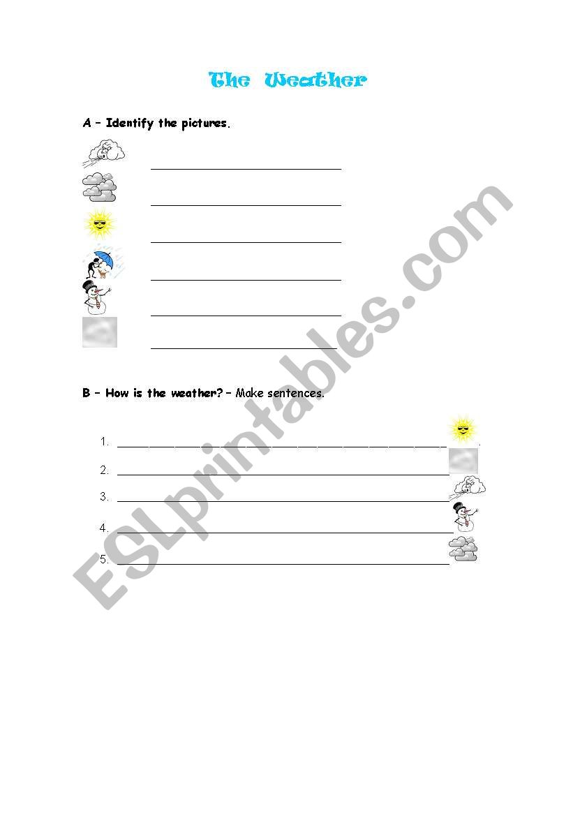 The weather worksheet