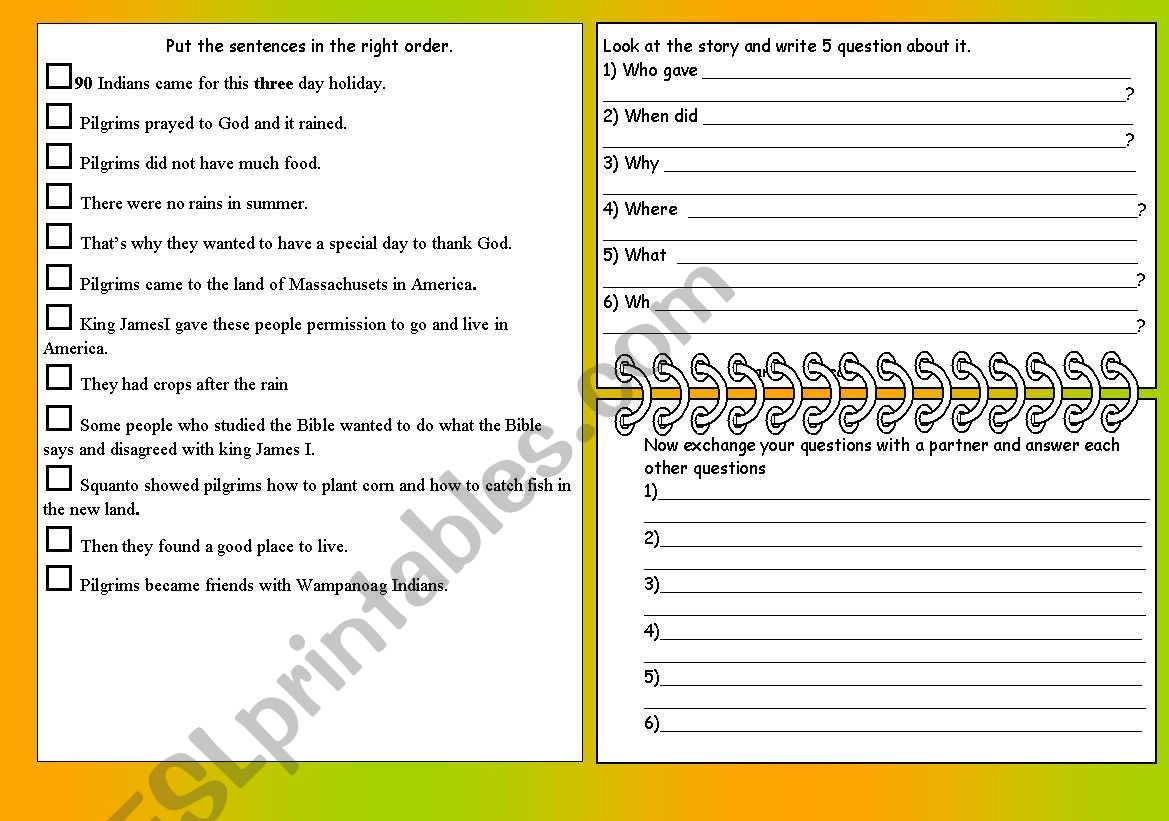 Thanksgiving-part 2 worksheet