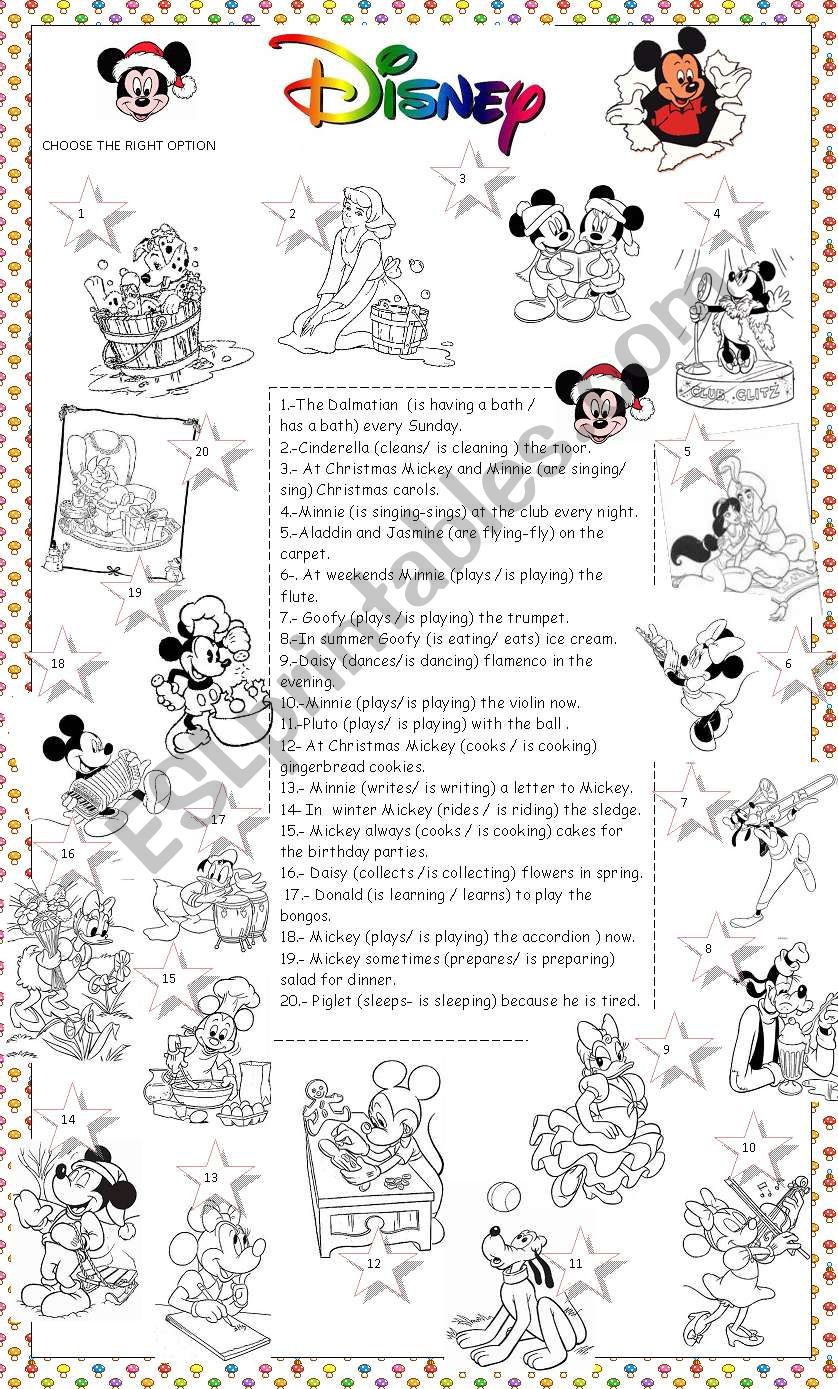 Disney Free Printable Activities