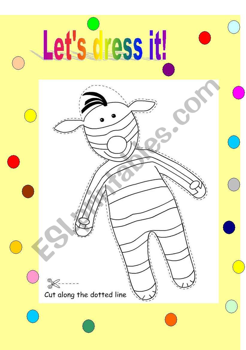 Lets dress it! worksheet