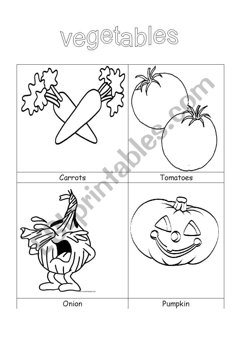 vegetables worksheet
