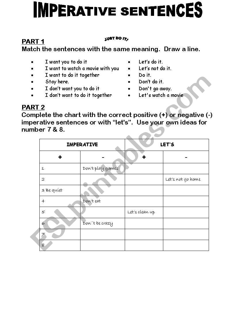 imperative-sentences-positive-necagitve-let-s-esl-worksheet-by-wendirs