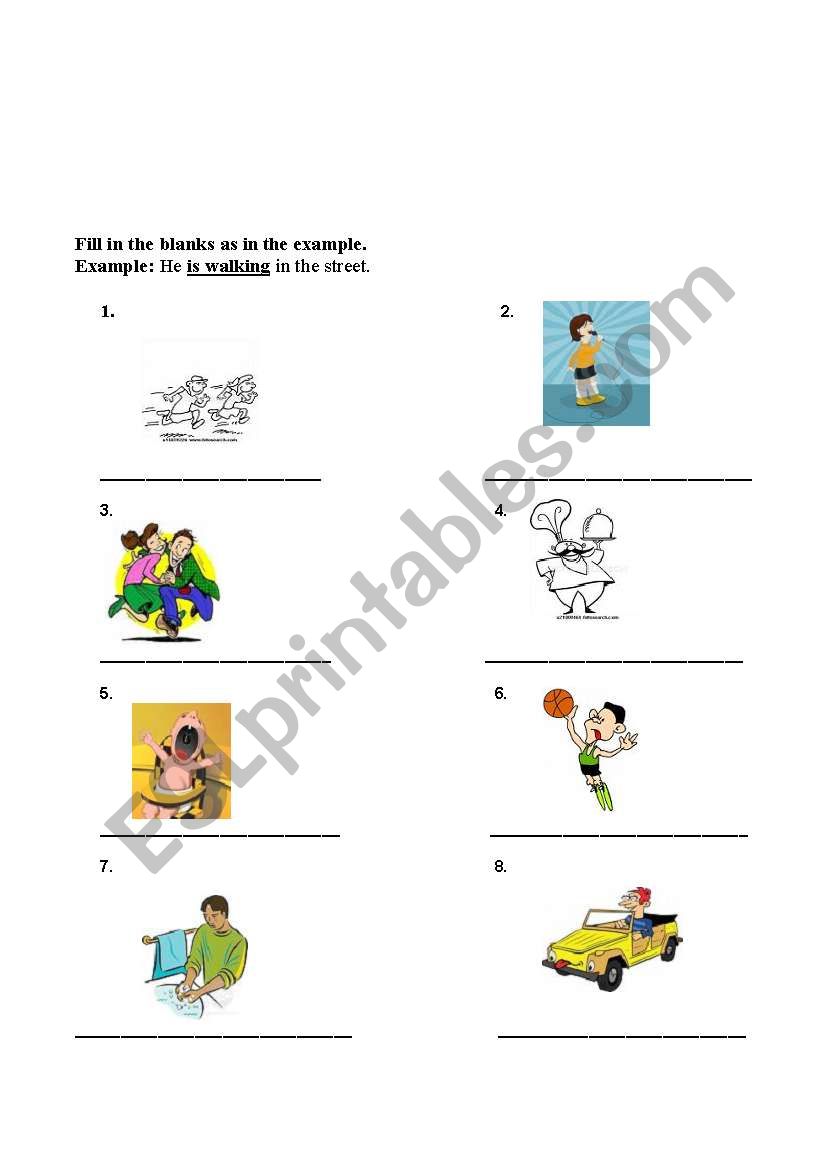 p. continuous worksheet