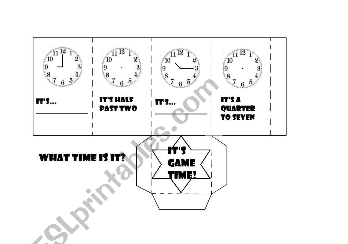 Game time worksheet