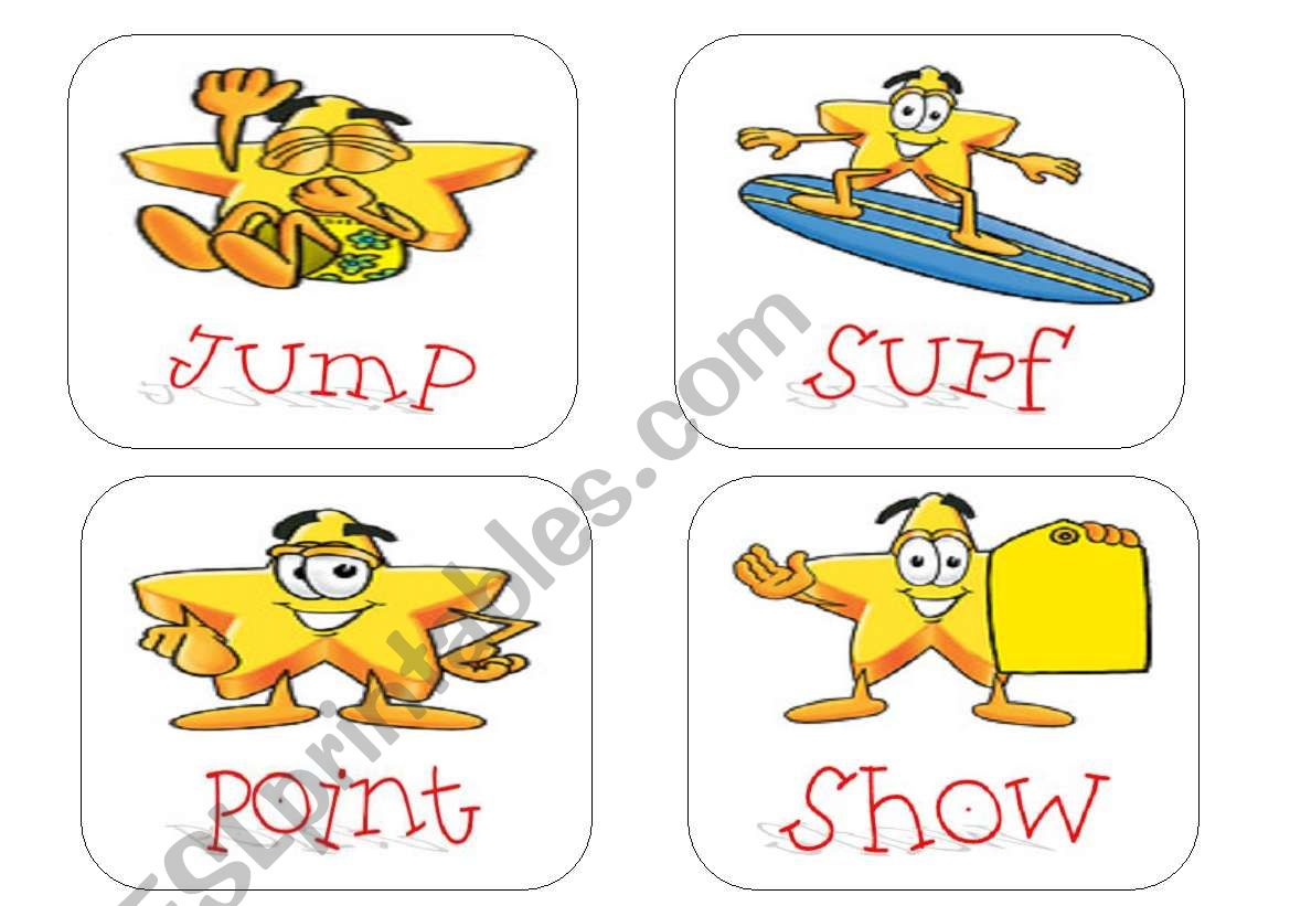 Flashcards-Verbs  V worksheet